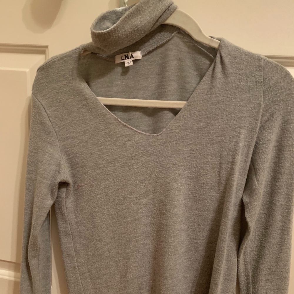 Gray sweater